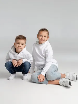 Толстовка детская Stellar Kids, белая — фото 11
