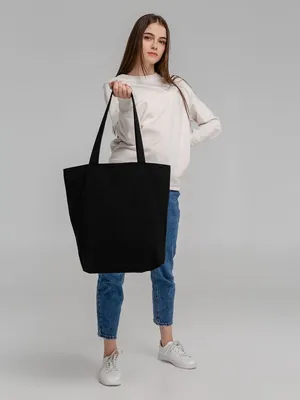 Сумка для покупок на молнии Shopaholic Zip, черная — фото 9
