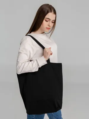 Сумка для покупок на молнии Shopaholic Zip, черная — фото 6