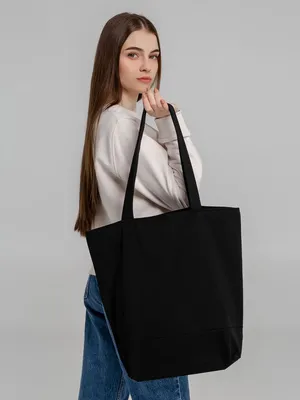 Сумка для покупок на молнии Shopaholic Zip, черная — фото 7