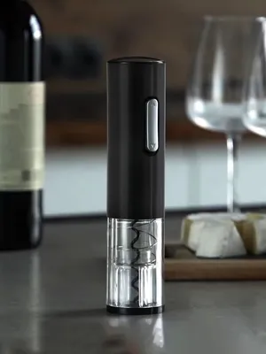 Электрический штопор с ножом для фольги Wine Diesel, черный — фото 6