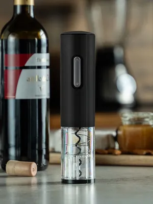 Электрический штопор с ножом для фольги Wine Diesel, черный — фото 7
