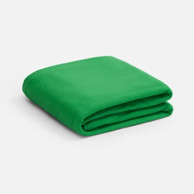 Флисовый плед Warm&Peace XL, зеленый