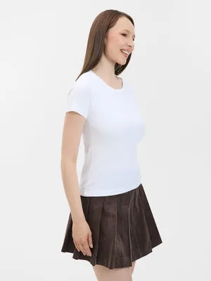 Футболка женская с круглым вырезом Lady 220 белая — фото 5