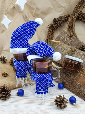 Шарфик на игрушку Dress Cup, синий — фото 3