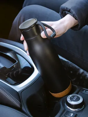 Термобутылка Steady, черная — фото 12