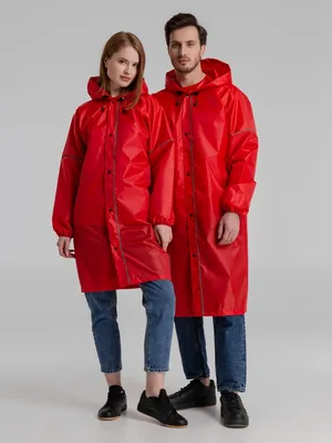 Дождевик со светоотражающими элементами Rainman Blink, красный — фото 10