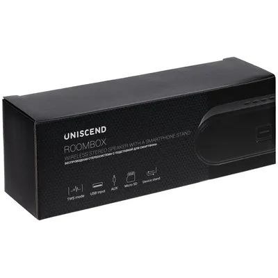 Беспроводная стереоколонка Uniscend Roombox, светло-серая — фото 15