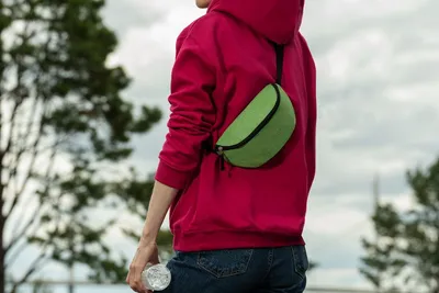 Поясная сумка Handy Dandy, зеленая — фото 5