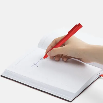 Ручка шариковая Swiper SQ Soft Touch, красная — фото 4
