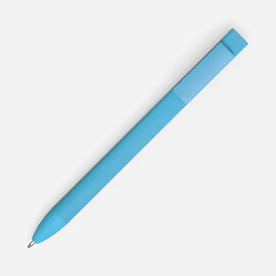 Ручка шариковая Swiper SQ Soft Touch, голубая — фото 2