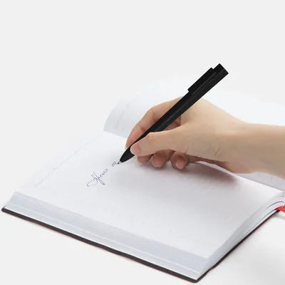 Ручка шариковая Swiper SQ Soft Touch, черная — фото 4