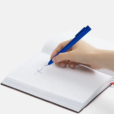 Ручка шариковая Swiper SQ Soft Touch, синяя — фото 4
