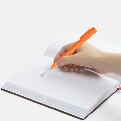 Ручка шариковая Swiper SQ Soft Touch, оранжевая — фото 4