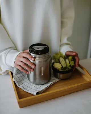 Термос для еды Jerrycan 700, вакуумный, стальной матовый — фото 7