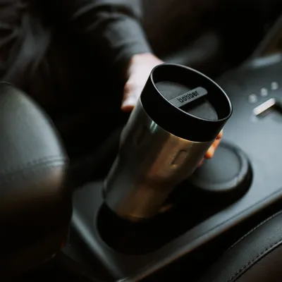 Термостакан Tumbler 350, вакуумный, стальной матовый — фото 7