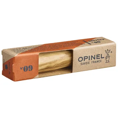 Нож Opinel No 9, оливковое дерево — фото 2