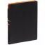 Ежедневник Flexpen Black, недатированный, черный со светло-оранжевым