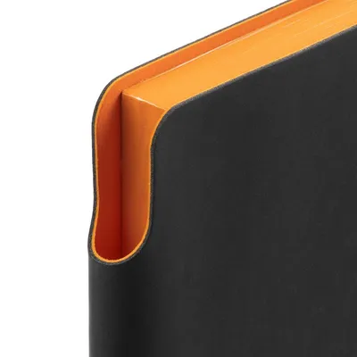 Ежедневник Flexpen Black, недатированный, черный со светло-оранжевым — фото 2
