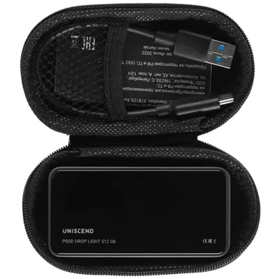 Внешний SSD диск Drop Light, с подсветкой гравировки, 512 Гб — фото 5