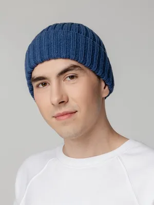 Шапка Uni, синяя — фото 4