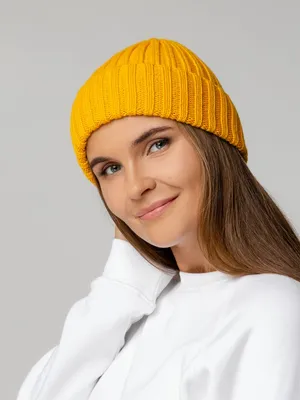 Шапка Uni, желтая — фото 4