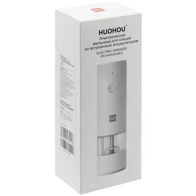 Электрическая мельница для специй HuoHou Electric Grinder Rechargable, белая — фото 8