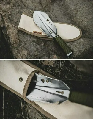 Многофункциональная ручная лопата Hike and Dig, серебристая — фото 2