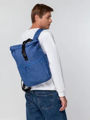 Рюкзак Packmate Roll, синий — фото 9