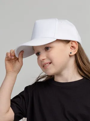 Бейсболка детская Standard Kids, белая — фото 4