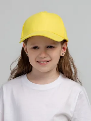 Бейсболка детская Standard Kids, желтая — фото 4