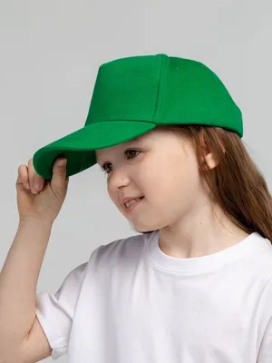 Бейсболка детская Standard Kids, зеленая — фото 4