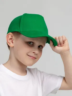 Бейсболка детская Standard Kids, зеленая — фото 7