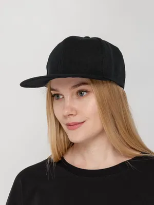 Бейсболка Snapback с прямым козырьком, черная — фото 6