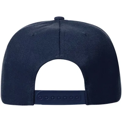 Бейсболка Snapback с прямым козырьком, темно-синяя — фото 3