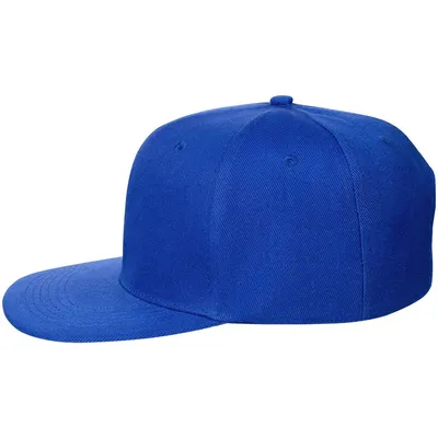 Бейсболка Snapback с прямым козырьком, ярко-синяя — фото 2