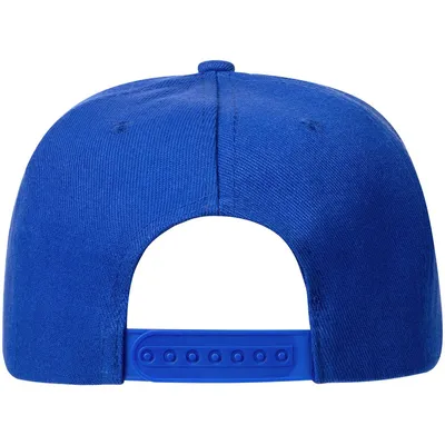 Бейсболка Snapback с прямым козырьком, ярко-синяя — фото 3