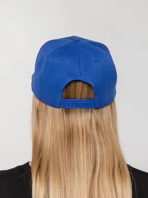 Бейсболка Snapback с прямым козырьком, ярко-синяя — фото 6