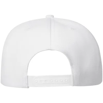 Бейсболка Snapback с прямым козырьком, белая — фото 3