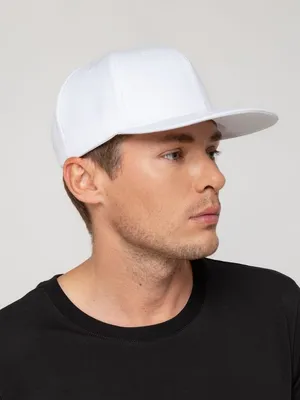 Бейсболка Snapback с прямым козырьком, белая — фото 6