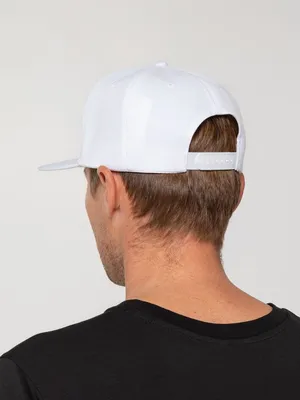 Бейсболка Snapback с прямым козырьком, белая — фото 8