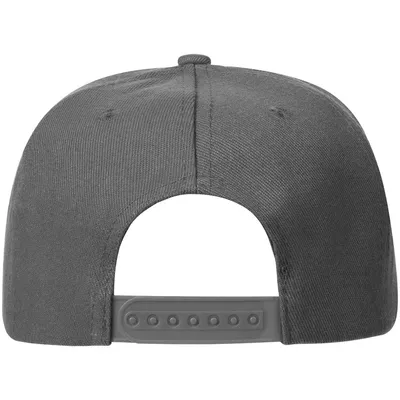 Бейсболка Snapback с прямым козырьком, серая — фото 3