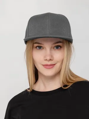 Бейсболка Snapback с прямым козырьком, серая — фото 6