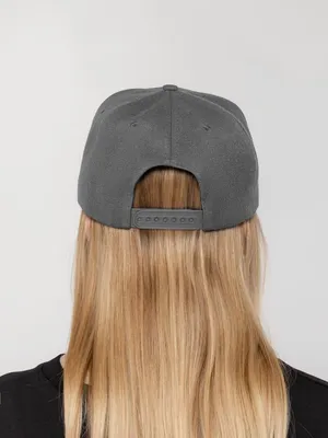 Бейсболка Snapback с прямым козырьком, серая — фото 7