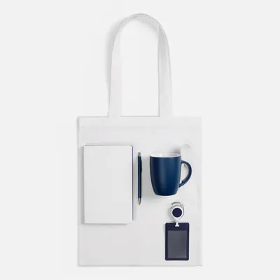 Набор Welcome Pack, синий с белым — фото 2