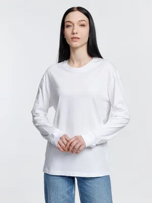 Футболка унисекс с длинным рукавом Pioneer LSL, белая — фото 5