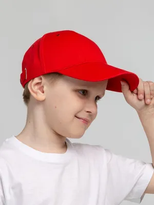 Бейсболка детская Capture Kids, красная — фото 5