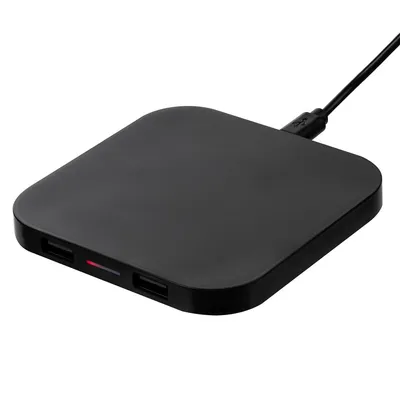 Беспроводное зарядное устройство Interra Plus, черное — фото 4