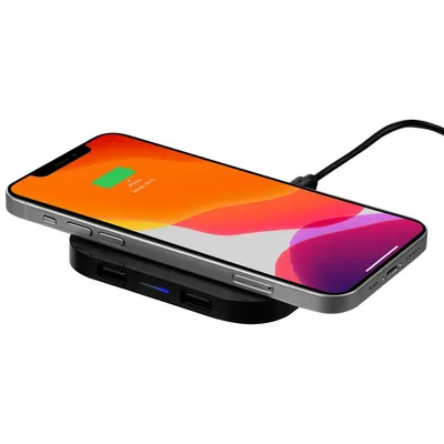 Беспроводное зарядное устройство Interra Plus, черное — фото 9