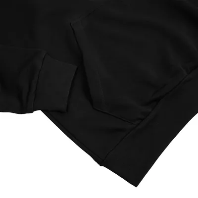Худи унисекс с карманом на груди Chest Pocket, черное — фото 4